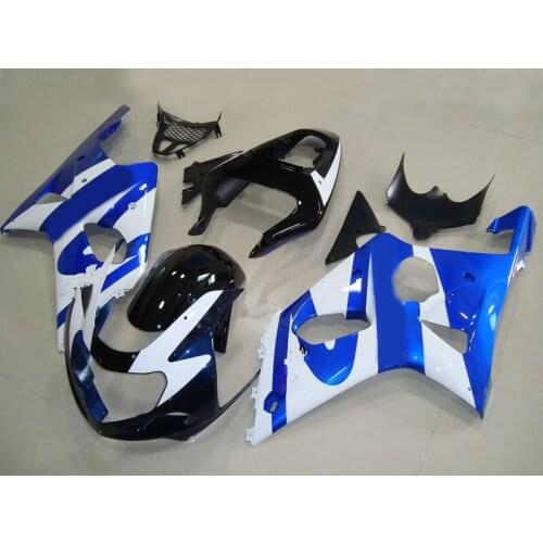 ABS white blue Fairing Kit for SUZUKI GSXR1000 2000 2001 2002 GSX-R1000 00-02 GSXR1000 K2 00 01 02 Motorcycle Fairings set+gift