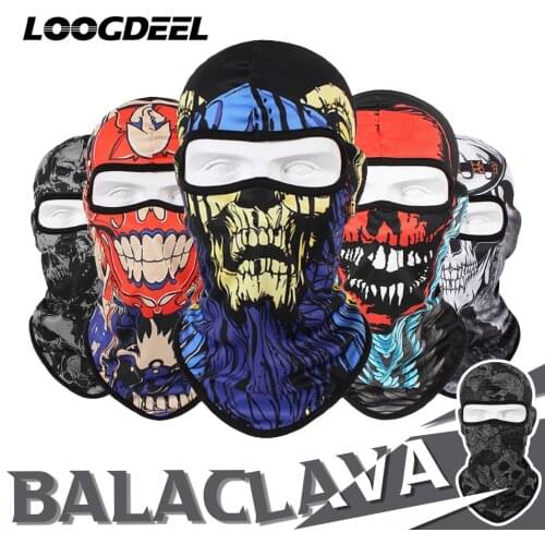 LOOGDEEL Quick-drying Breathable Headwear Mask Fabric UV Protection Sunscreen Bandana Outdoor Hiking Cycling Running Balaclava