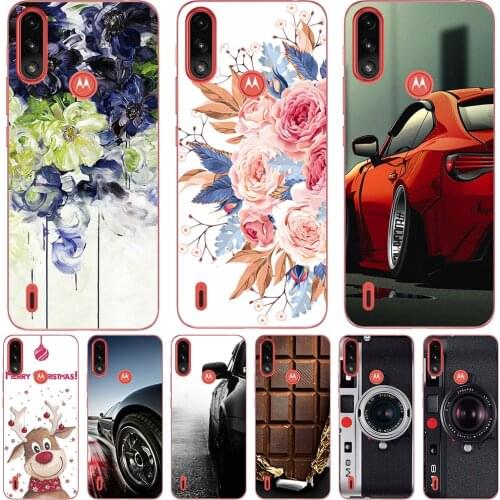 Phone Bags & Cases For Motorola Moto E7 Power E7 E7 Plus Cover Soft Silicone Fashion Marble Inkjet Painted Shell Capa