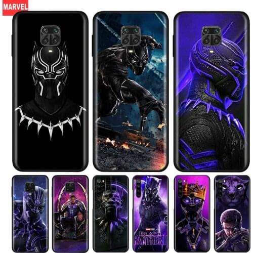 Silicone Cover Marvel Black Panther For Xiaomi Redmi Note 10 10S 9 9S Pro Max 9T 8T 8 7 6 5 Pro 5A Phone Case