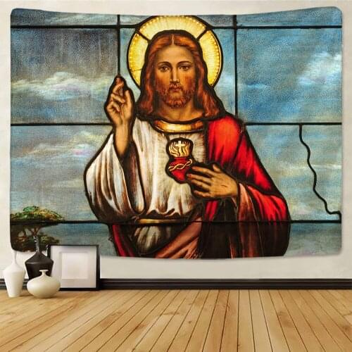 Christ Jesus Tapestry Wall Dormitory Living Room Art Religion Home Decoration Textile Products