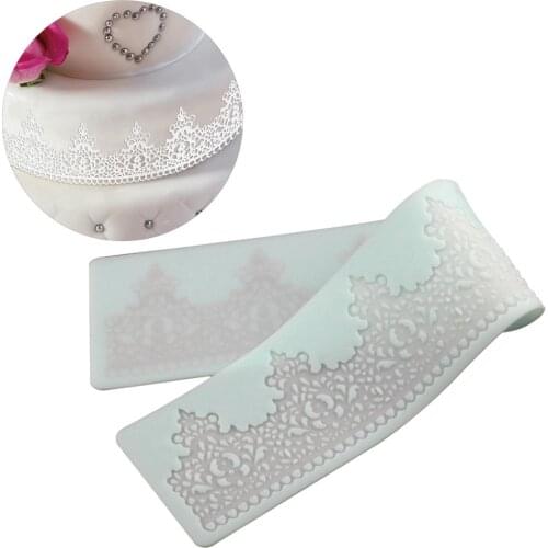 Wedding cake design decorating tool Silicone Lace Mat Kitchen accessories Silicone Mold fondant Embossing Mat mould baking tool