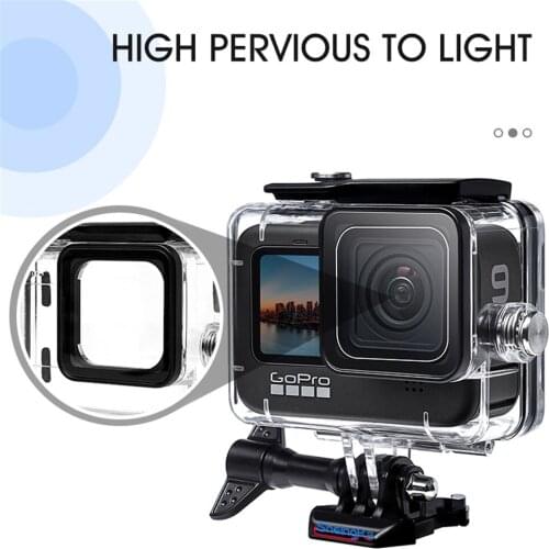 Kebidu 60M Protective Diving Shell Cover For gopro 9 Action Waterproof Housings For mini osmo actioncamera Accessories
