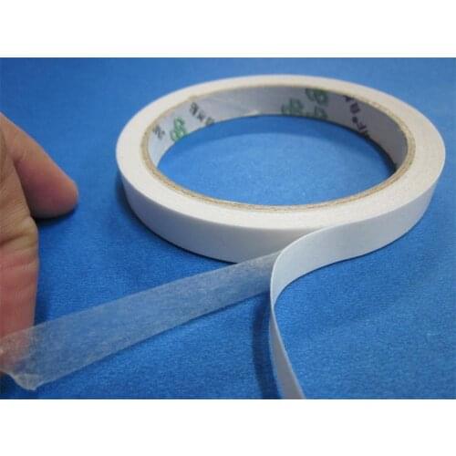 Manual oil glue viscous resistance to high temperature double-sided adhesive White transparent tape 3 mm x12m