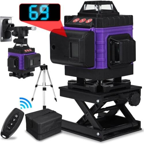 Laser Level 16 Lines 4D Self-Leveling 360 Horizontal Vertical Cross ful Green Laser Beam Line Super Powerful Laser Levels