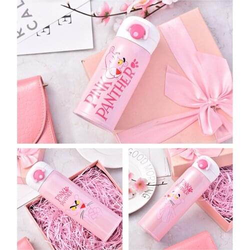 Leopard Vacuum Cup Bounce cover Insulated Double Wall 304 Stainless Steel Mugs water bottle 4 designs