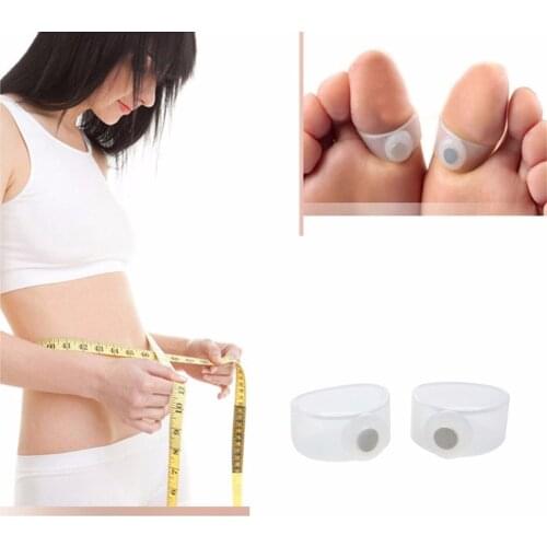 Magnetic toe ring foot massager slimming vacuum Silicon rollers relax women Toe Ring Weight Loss relaxation care Easy Healthy