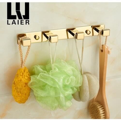 Copper Robe Hook modern chrome bathroom hook gold bathroom accessories square design