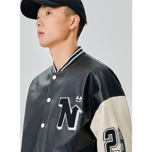 American And European Hip-hop Letters Embroidered Coat Mens Fashion Brand Street Smart Baseball Jacket