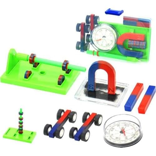 Science Magnet Set Diy kit electronics U-shaped Compass Magnets Educational toys for children Science Experiment Toys For kids