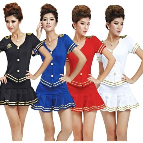 2017 New Sauna Technicians Work Clothes Clothing Sexy Ladies Summer Airline Stewardess Beauty Beautician Uniform Suit
