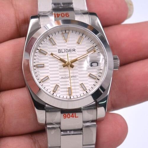 NEW 36mm / 40mm Bliger Sapphire glass watches Luminous NH35 Solid steel Mechanical Automatic Mans Watch