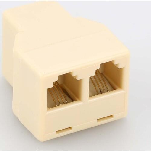 New RJ11 Y Adapter Divider Splitter Telephone Phone Fax NEW NEW