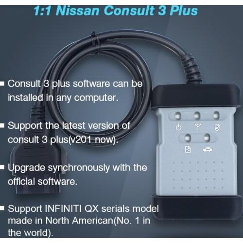 OEM 1:1 Ni-ssan Consult 3+ Upgrade Synchronously with the official Website For N-issan In-finiti Dat-sun