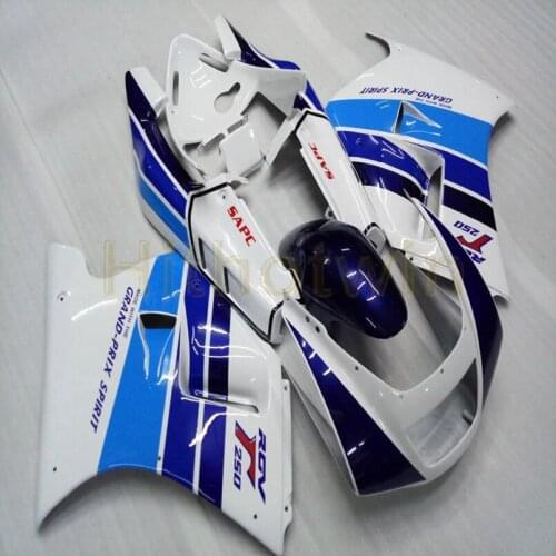 Custom motorcycle hull for RGV250 VJ22 1991 1992 1993 1994 1995 1996 ABS Plastic fairing+Gifts+blue white