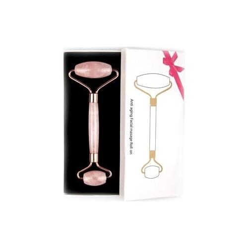 Pink ( Rose ) Quartz Natural Stone Massage Stone Face Roller Beauty Natural Healing Chakra Love