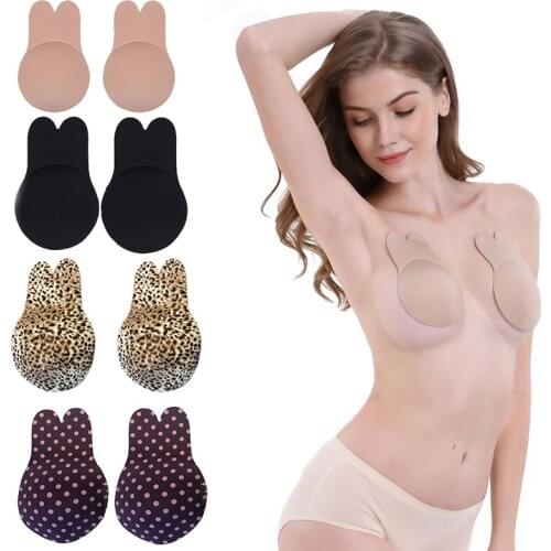 Push Up Strapless Lift Up Invisible Self Adhesive Bra Tape Self Adhesive Nipple Breast Rabbit Bra Sticker