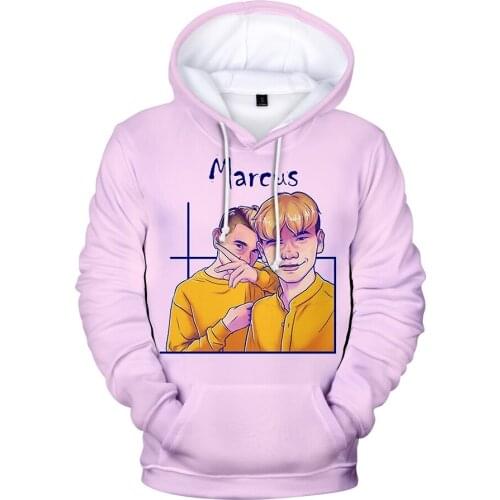 Sidno Hot 3D Print Marcus Long Sleeve Fashion Hoodies Sweatshirts Men/women Clothes Autumn Personality Tops Kpop Plus Size Coat