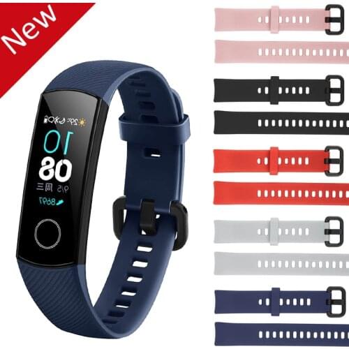 Silicone Wrist Strap For Huawei Honor Band 4 Smart Accessories Wristband Strap For Honor Band 5 Bracelet