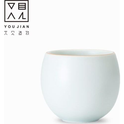 Dehua white porcelain ceramic cup China Kung Fu cup drinking tea ceramic sample Tea Cup China tea bowl host cup single cup