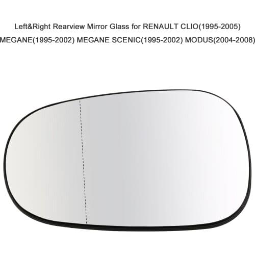 Car Outside Mirror Glass Rearview Mirror Glass for RENAULT CLIO MEGANE SCENIC(1995-2002) MODUS(2004-2008) Car Accessories