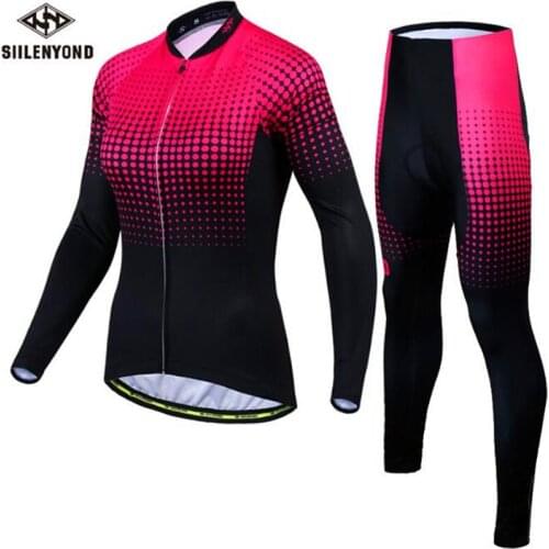 Thinness Breathable Jersey Sets Full Sleeve Clothing Long Trousers Sunscreen Mountain Bike Outdoor Sport Wear Cycling Sets