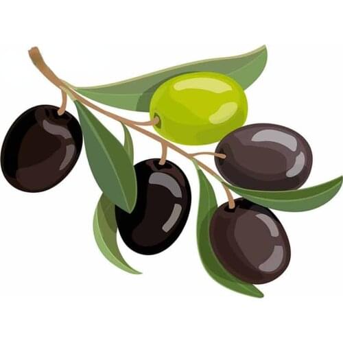 Fine Decal Olives Bunch Logo Vinyl Car Sticker 3D Waterproof Sunscreen Scratch-Proof Custom Printing Fashion Sticker Kk13*10cm