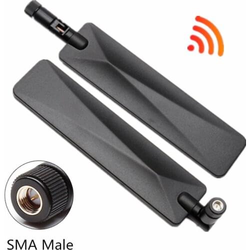Omnidirectional High Gain Flat Paddle Router Antenna 12DBI GSM/3G/4G/LTE Foldable Glue Stick WIFI Antenna