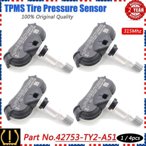 Xuan TPMS 42753-TY2-A51 Tire Pressure Sensor Monitoring System for Acura RLX TL ZDX 2AX 315Mhz 2009-2015 42753-TK4-A011-M1