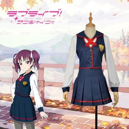 Saint Snow Leah Kazuno Stage Cosplay Costume Love Live SunShine Aqours Two Pieces Dress Women Girl Academic School Uniform