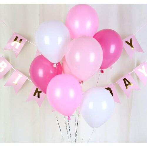 10PCS 10inch 2.2g Colorful Latex Balloons Air Balloons Inflatable Ball Helium Balloon For Kids Birthday Wedding Party Supplies