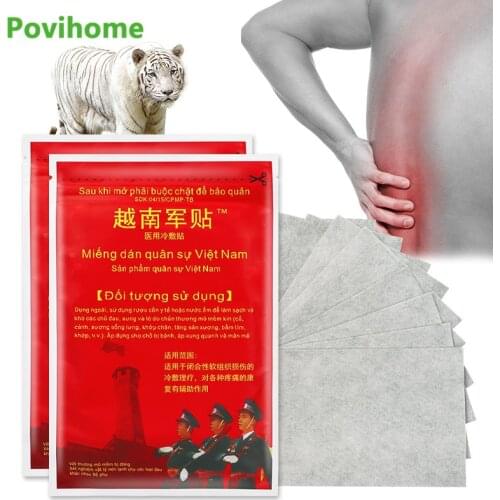 10pcs/bag Vietnam Tiger Balm Pain Patch Muscle Shoulder Neck Arthritis Analgesic Bone Hyperplasia Chinese Herbal Medical Plaster