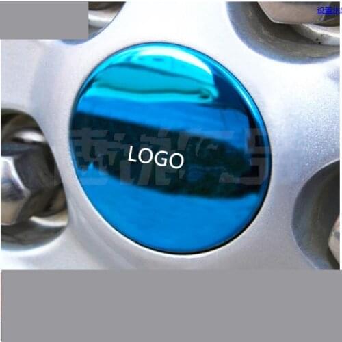 4PCS Blue Black Stainless Steel Wheel /Rims Sticker Cover For Chevrolet Cruze 2009 10 11 12 13 14 2015 ACA043