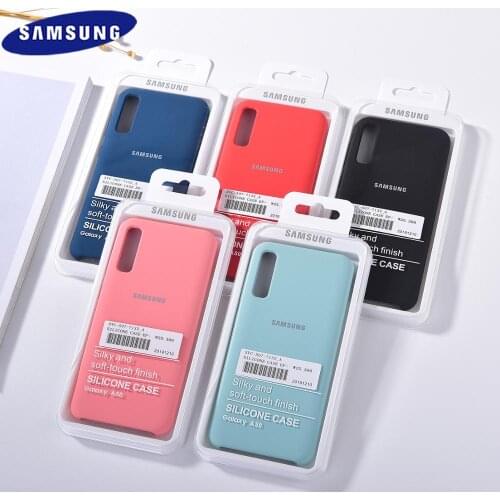 Samsung A50 A70 Case Original Liquid Silicone Case Soft-Touch Protective Shell Cover For Galaxy Note 10 Lite A50s A30s A70s &Box