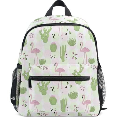 Children Flamingo School Backpack Baby Kids Cute Animal Design Toys Bookbag Toddler Girls Boys Kindergarten Cartoon School Bags