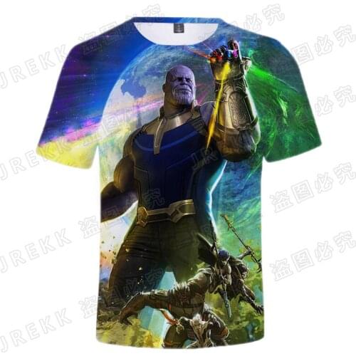 Thanos T Shirt Men Women 2021 New Summer Funny Marvel 3D Printed Tee Tops Male Streetwear Cool Short Sleeve T-shirt