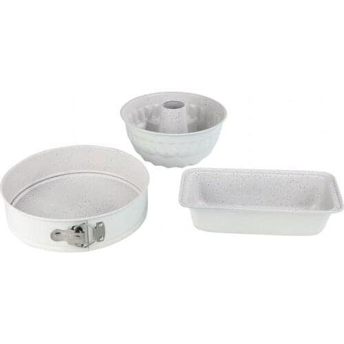 Karaca Retro Beyaz -GRİ Kek Seti