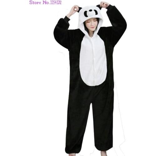 Panda Onesie For Adults Kigurumi Pajamas Unisex Animal One-Piece Suit Pijama Sleepwear Halloween Cosplay Costume Bodysuit