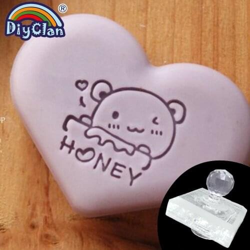 Honey Natural Handmade Soap Mould Clear Diy Natural Organic Glass Soap Making Chapter Animal Resin Acrylic Champion Bear