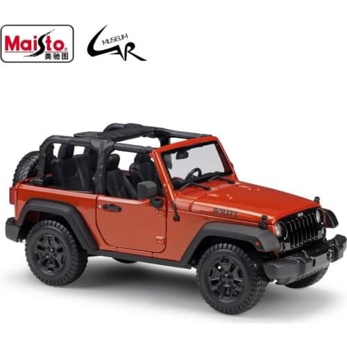 Maisto 1:18 2014 JEEP Wrangler Sahara Alloy Metal Car Model Toy Display Collectibles Table Decoration