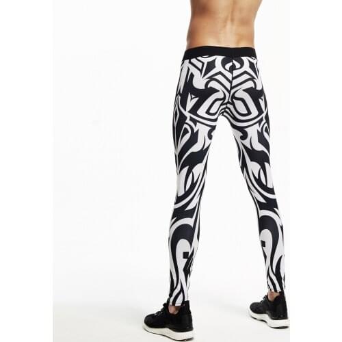 Men underwear Mens long pants Sexy fashion sexy underwear men Trend printing Mens thermal leggings pants thermal underwear