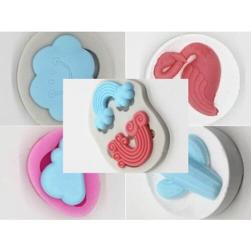 Aroma wax candle soft mould gypsum car hanging silicone mold baking tool