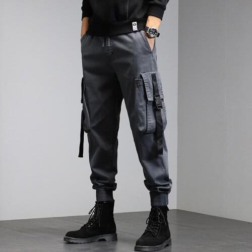 Autumn Military Tactical Pants Men Casual Joggers Camouflage Cargo Pants Multi-Pocket Fashion Black Army Trousers