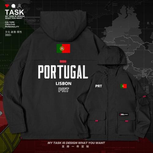 Portugal Portuguese PRT men jacket hooded nation flag clothing chaquetas hombre jackets trench coat men fashion clothes autumn