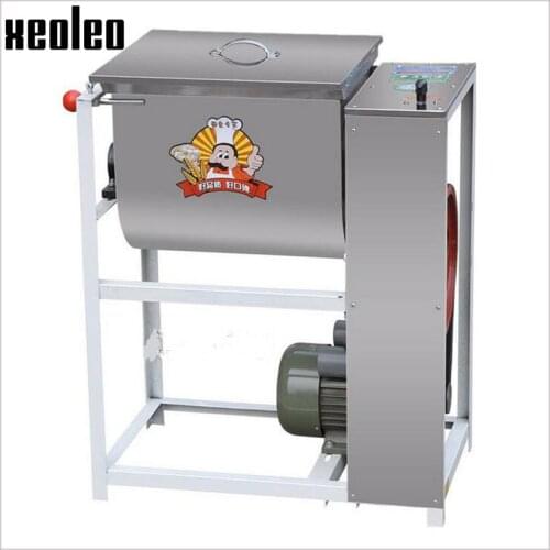 Xeoleo Commercial Dough mixer 25# Dough mixer Horizontal Dough Kneading machine 12.5kg/h Stainless steel Bucket 1500W 220V