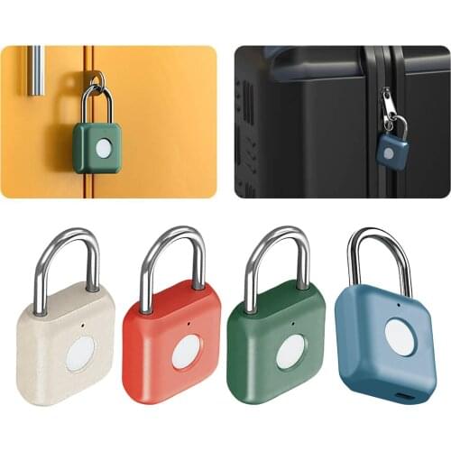 Fingerprint Padlock for Backpack Suitcase Cabinet Drawer Indoor Bike Sports