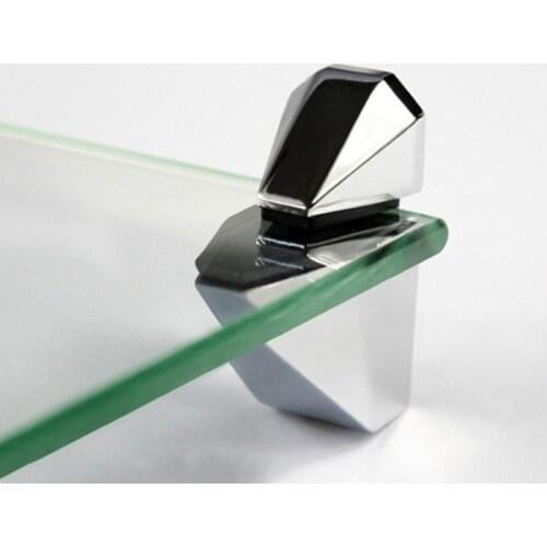 Glass Clip Aluminum Alloy Desktop Screen Fixture Clip Baffle Fixing Clip Furniture Hardware Accessories
