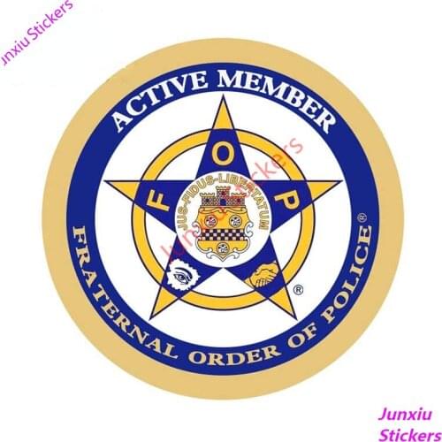 FRATERNAL ORDER OF POLICE Creative Decals for SUV Bumper Camper Vinyl Decor Graphic Occlusion Scratch Exterior Decal PVC13x13cm