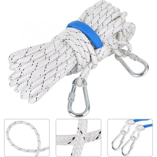 10mm Diameter 2697lb Outdoor Rock Climbing Rope Fire Rescue Escape Life-saving Safety Rope Outdoor Safety Rope