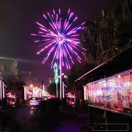 Outdoor Usage LED Fireworks Light Christmas Tree Light 20pcs Branches 2m Height Waterproof IP65 Garden Landscape Decoration